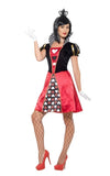 Carded Queen of Hearts Womens Fancy Dress Costume